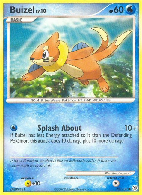 Some imperfections in the card may be obvious, a rounded corner or a crease in the card. Buizel 72/130 DP Base Set Common Pokemon Card NEAR MINT TCG