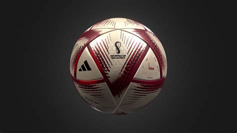 Adidas Al Hilm Official Fifa Qatar 2022 Ball Buy Royalty Free 3d