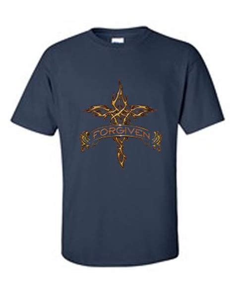 Christian Religious T Shirt Forgiven Cross Jesus Christ Ebay