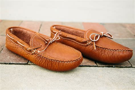 Mens Handmade Full Grain Bullhide Moccasin For Men