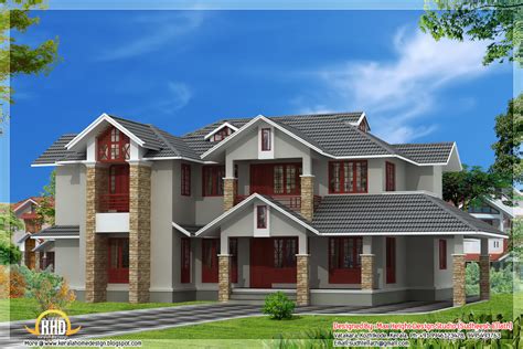 3131 Sq Ft 4 Bedroom Nice India House Design With Floor