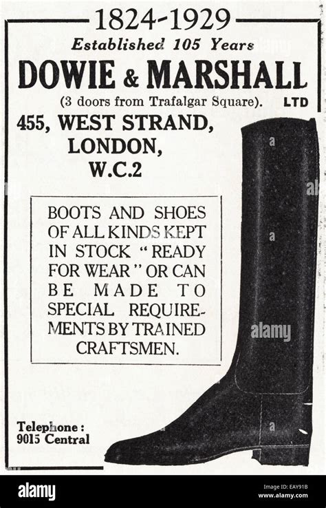 1920s Uk Boots Magazine Advert Hi Res Stock Photography And Images Alamy