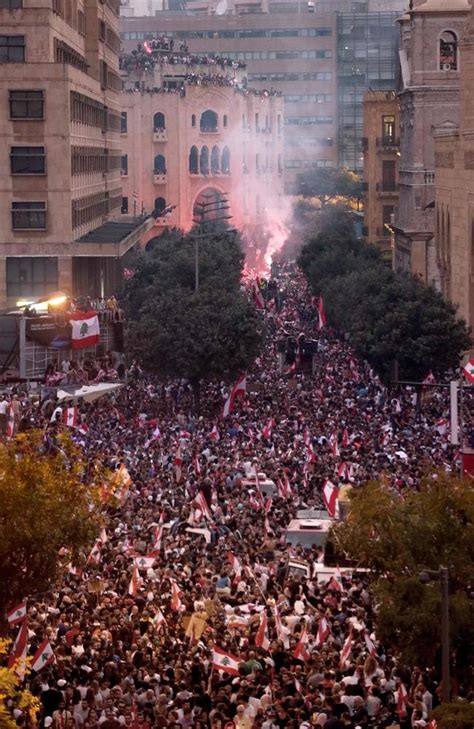 Lebanon Protests Beirut Tripoli Filled With Thousands Fighting For