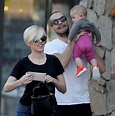 Scarlett Johansson and her hubby Romain Dauriac with their daughter ...