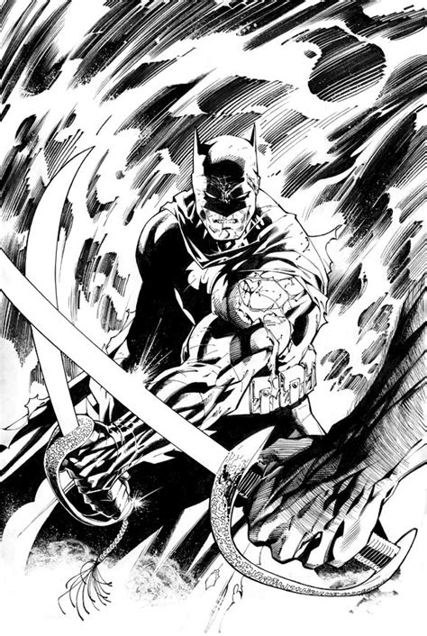 Batman Vs Ras Al Ghul Inks By Scott Williams By Swave18 On Deviantart