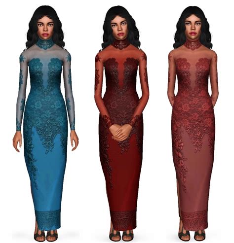 Mod The Sims Buona Sera Dress For Teen