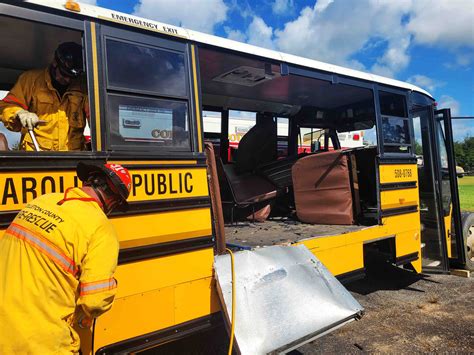 Colleton County firefighter-paramedics undergo school bus extrication