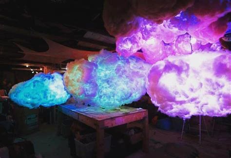 6 paper lanterns (but you can tie the hanging ends of your line to the tops of your lanterns to hang your diy clouds one by one. 20 DIY Cloud Decorations With Lights - Top Tutorials
