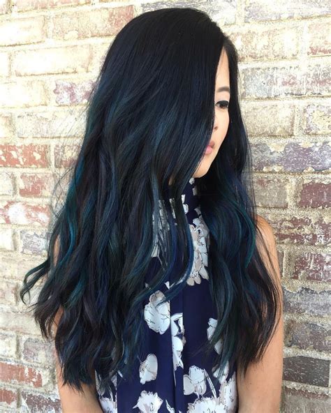 20 Blue Highlights Haircolor And Hairstyles Balayage Haircolor