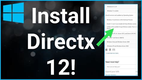 How To Install Directx 12 On Windows 10 Youtube
