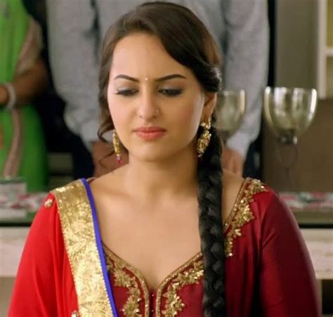 Sonakshi Sinha Hot In Red Dress With Long Hair In Holiday Movie Chinki Pinki