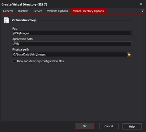 Create Virtual Directory Action Iis 7 Automise 5 Vsoft