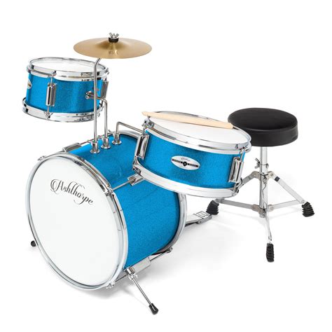 Buy Ashthorpe 3 Piece Complete Junior Drum Set Beginner Kit With 14