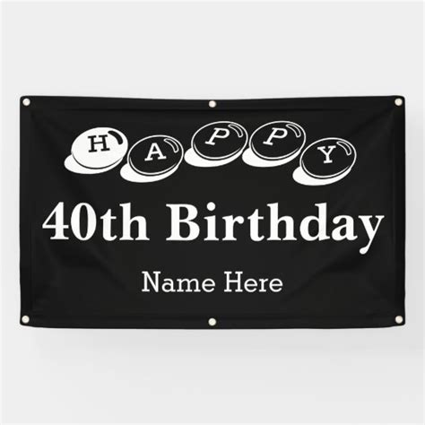 On Sale Happy 40th Birthday Banner