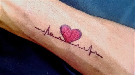 heartbeat tattoo images a stunning collection of 999 heartbeat tattoos in full 4k