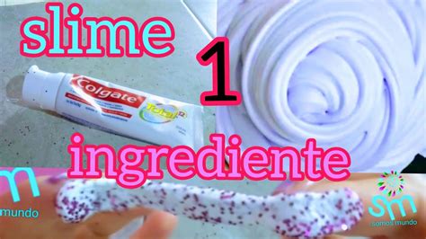 COMO HACER SLIME 1 INGREDIENTE SIN PEGAMENTO SIN BORAX FÁCIL DE HACER