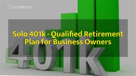Solo 401k Qualified Retirement Plan For Business Owners Youtube