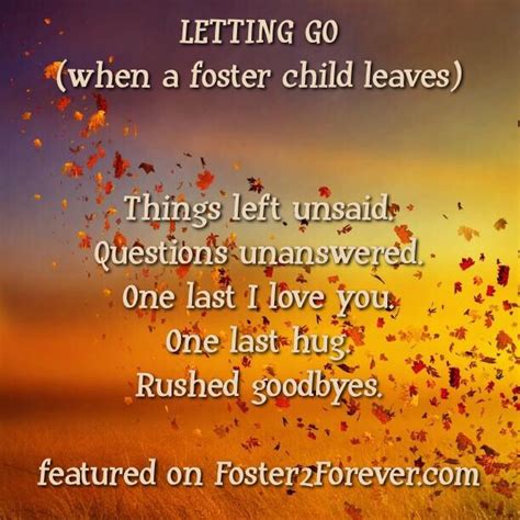 Letting Go Of Foster Child Loved Ones We And The Ojays