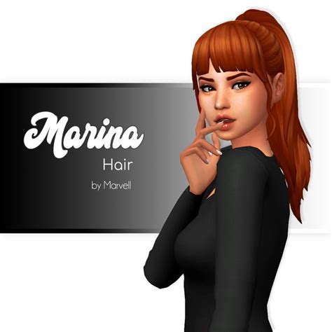 Marina Hair Maxis Match Cc World Maxis Match Sims 4 Sims Hair