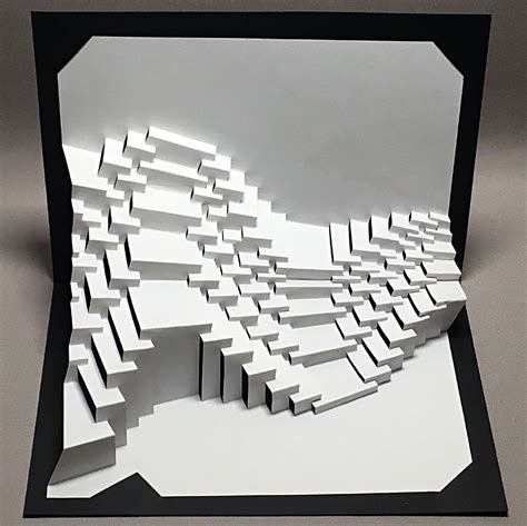 Ullagami Geometric Kirigami Pop Ups Paper Architecture Kirigami