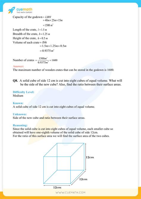 Class 9 Surface Area And Volume Worksheet