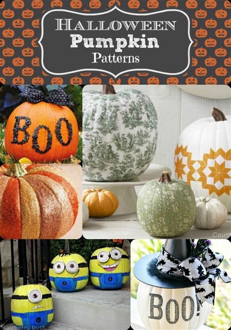 Halloween Pumpkin Patterns Some Of My Favorite No Carve
