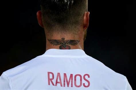 Sergio Ramos Neck Tattoo Sergio Ramos Sergio