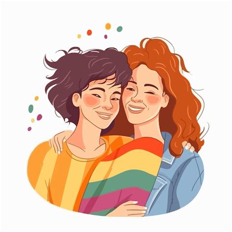 happy lesbian couple vectors and illustrations for free download freepik