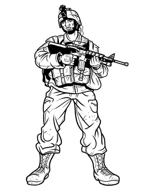 Dibujos De Soldados Para Colorear