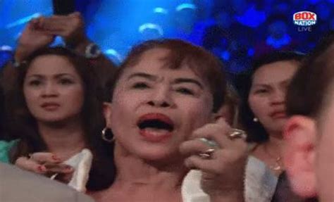 manny pacquiao s mom is the star of the night for the win