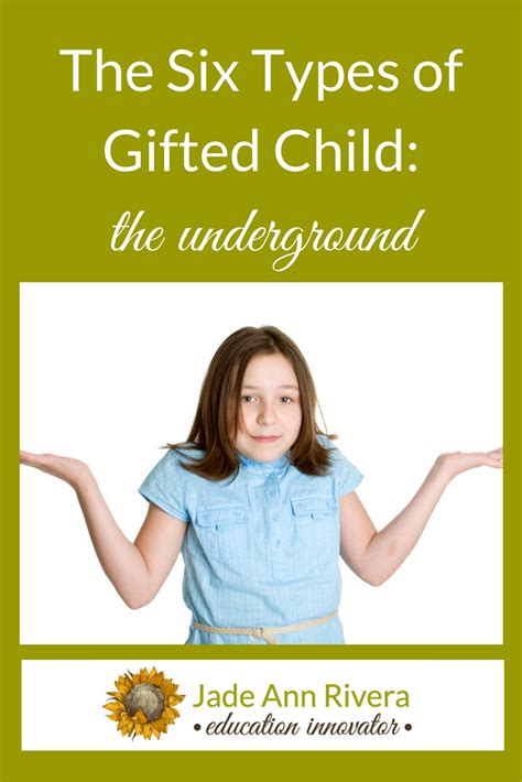 Well, i don't think you have to be rich to nurture a gifted. The Six Types of Gifted Child: The Underground | Gifted kids, Gifted education, Social emotional ...