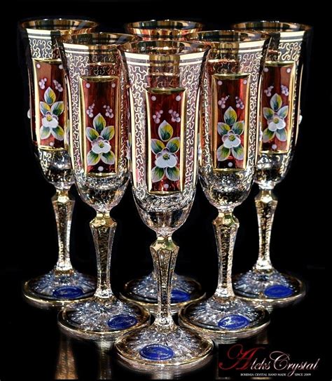 Hand Made Bohemia Crystal In The Czech Republic Bohemia Crystal Antique Glass Crystal Glassware