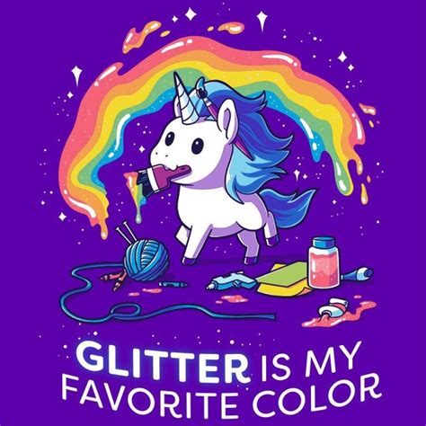 Glitter Is My Favorite Color Funny Cute And Nerdy Shirts Teeturtle