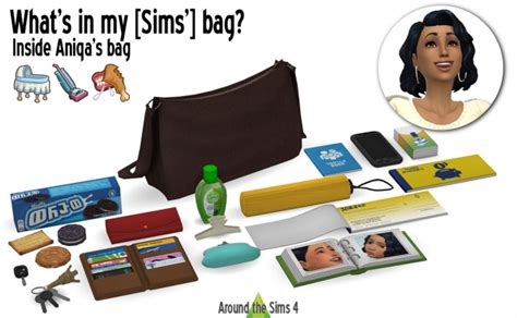 Whats In My Bag Set By Sandy At Around The Sims 4 Sims 4 Updates