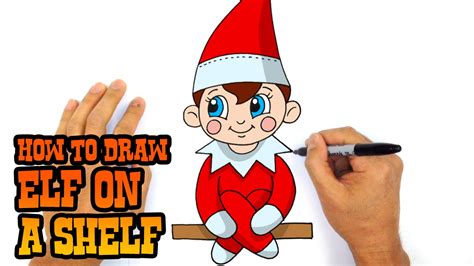 How To Draw Elf On A Shelf Drawing Lesson Youtube