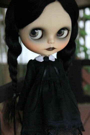 wednesday dark cute dolls blythe dolls gothic dolls
