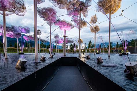 Spectacular Water Play At Swarovski Crystal Worlds In Wattens Tyrol