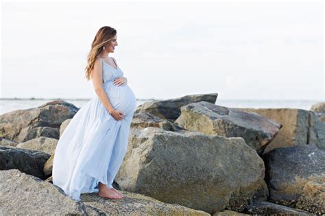Beach Maternity Session With Twins Kristen Weaver Photography