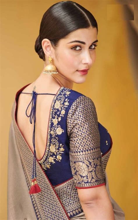 grey banarasi weaving silk indian wedding saree 1009 blouse designs silk saree blouse designs