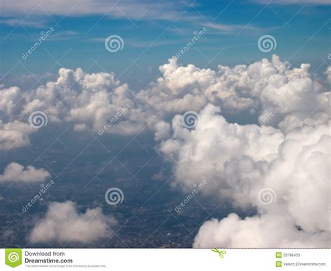 Birds Eye View Of Blue Sky Clouds Stock Photos Image 23786433