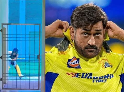 Csk Captain Ms Dhonis Dedication In Nets As He Prepares For Ipl 2024