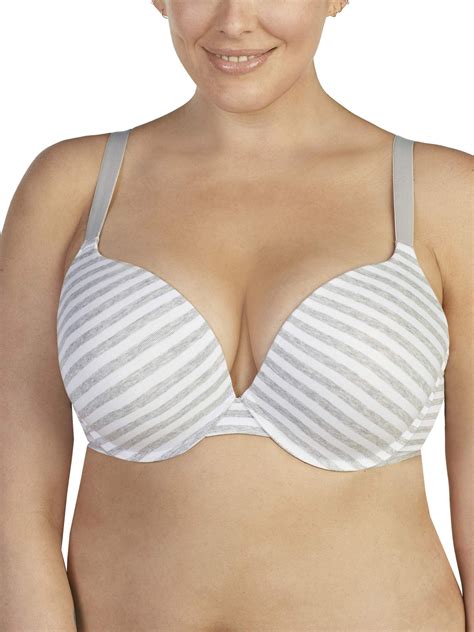 Secret Treasures Dreamfit Womens Plus Size Cotton Plunge Bra Style