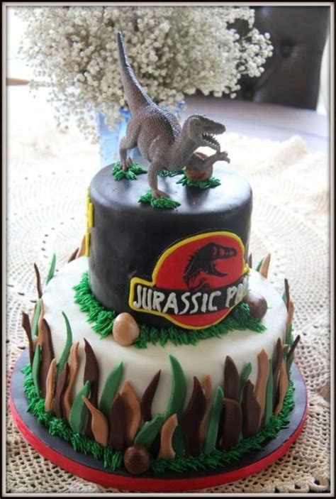 30 Amazing Photo Of Jurassic Park Birthday Cake