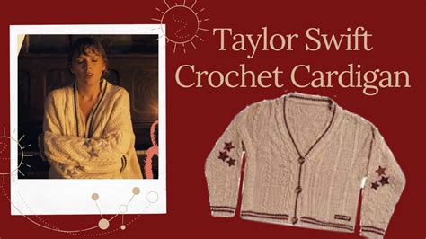 Crochet Taylor Swifts Cardigan Red Folklore Step By Step Tutorial