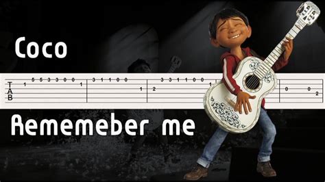 Coco Remember Me Guitar Tutorial Tab Youtube