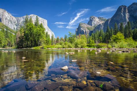 Yosemite National Park In Summer California Usa Stock