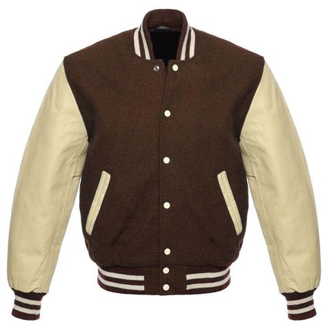 Brown Varsity Jacket Varsity Jacket Mens Outdoor Jackets Custom