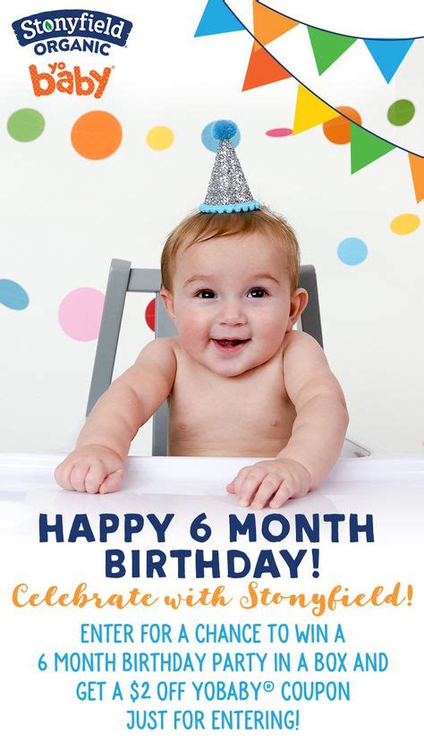 40 Best 6 Month Birthday Images Birthday Box Birthday 6 Months