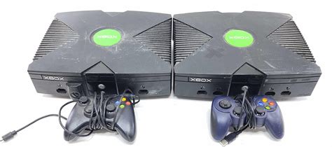 Lot 2 Original Xbox Game Consoles W Controllers