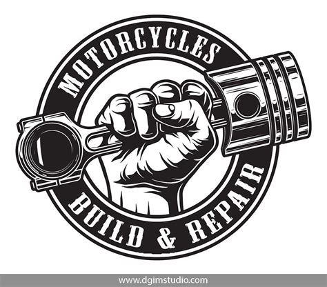 Motorcycle Bundle Motorcycles Logo Design Mechanics Logo Garage Logo